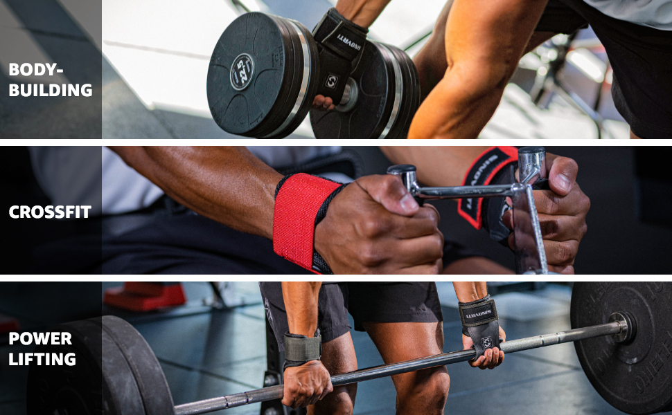 Стрічки для підтягування SINOVATI для силових тренувань: фітнес, кросфіт, бодібілдинг. З підкладкою для зап'ястя 7 мм, червоні