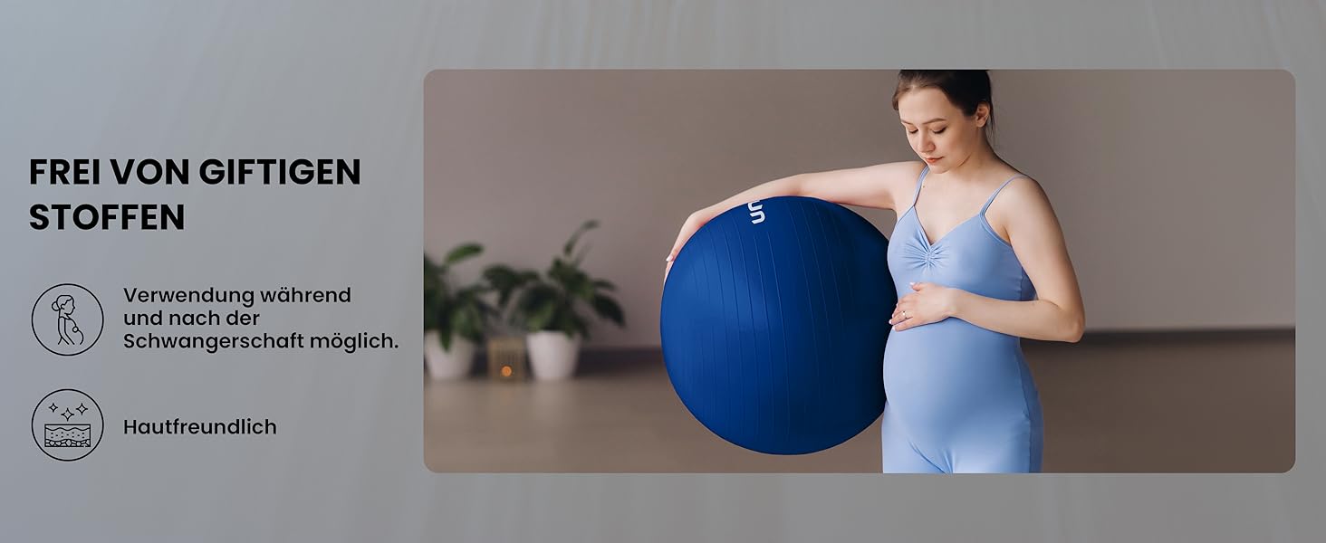 Фітбол Unycos 55/65/75 см для фітнесу, йоги, балансу та корекції. З насосом, BPA-Free, антивибуховий. #10 Зелений (55 см, #07 Темно-синій)