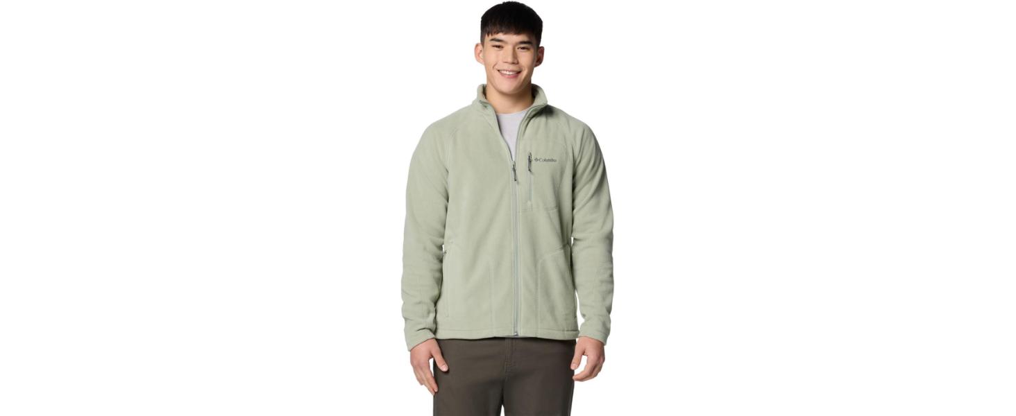 Чоловіча флісова куртка Columbia Fast Trek II Full Zip Fleece, темно-сіра (Dark Mountain), розмір XXL