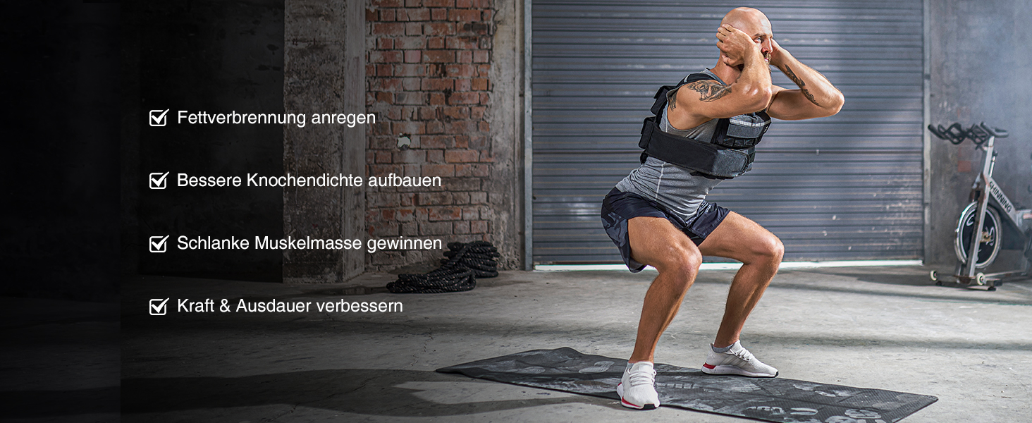 Вага жилет Zelus Verstellbar: регульований жилет для силових тренувань (0,5-20,5 кг)