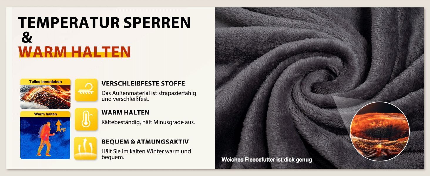 Чоловіча водонепроникна лижна куртка GEMYSE з флісовою підкладкою, чорна