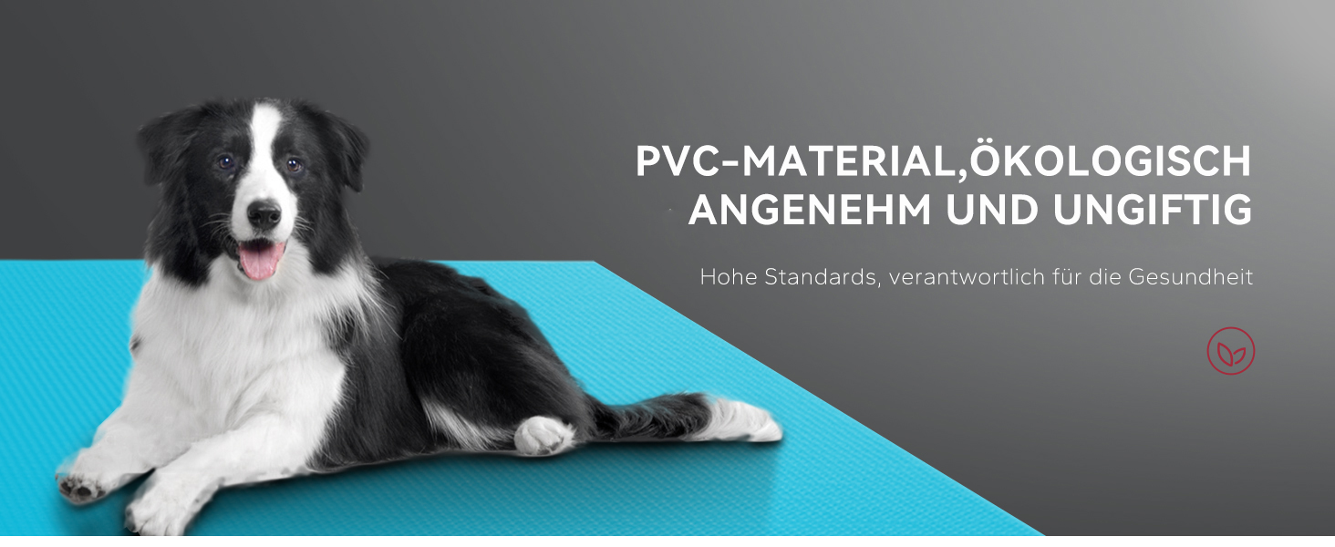 Фітнес-килимок HAPBEAR Yogamatte XXL: антиковзаючий килим для йоги та гімнастики, PVC високої щільності, 213x152x8 мм, синій