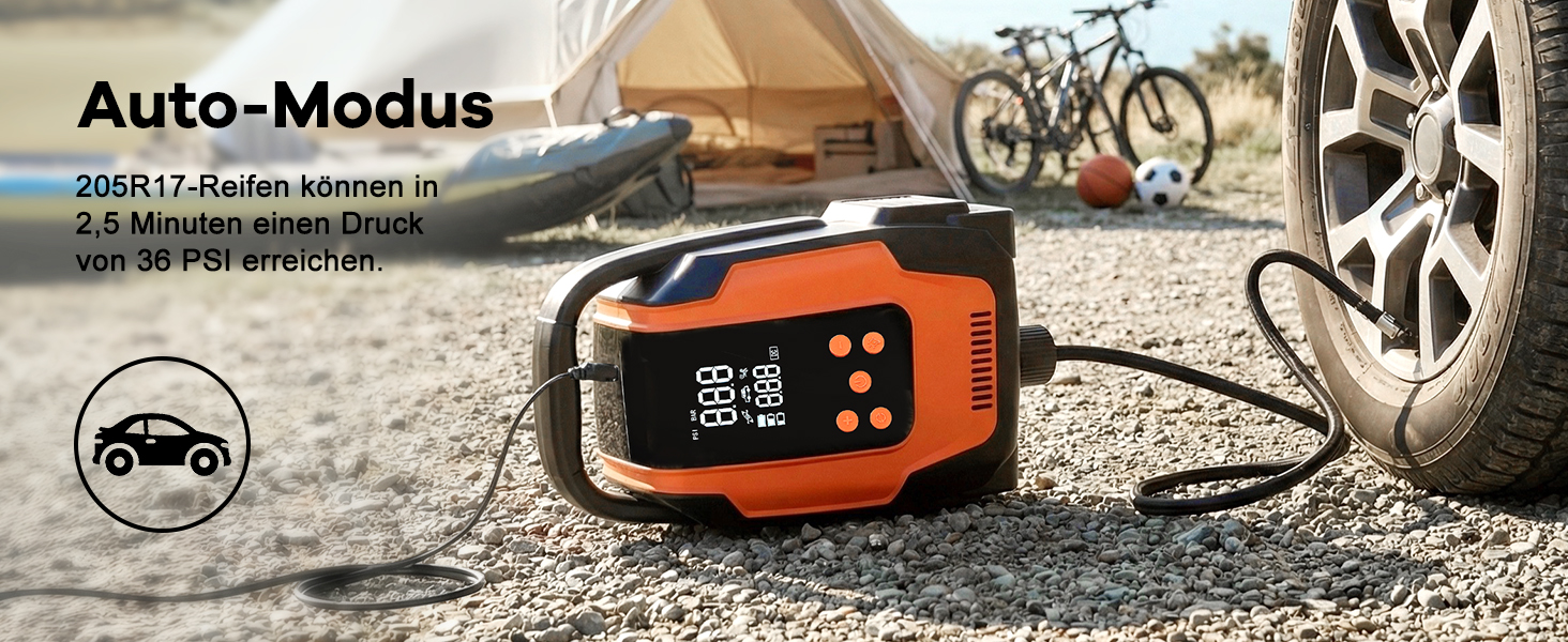 Електричний насос для SUP дошки 50PSI 3-в-1, 12V, для човнів, каяків, автомобілів та надувних виробів