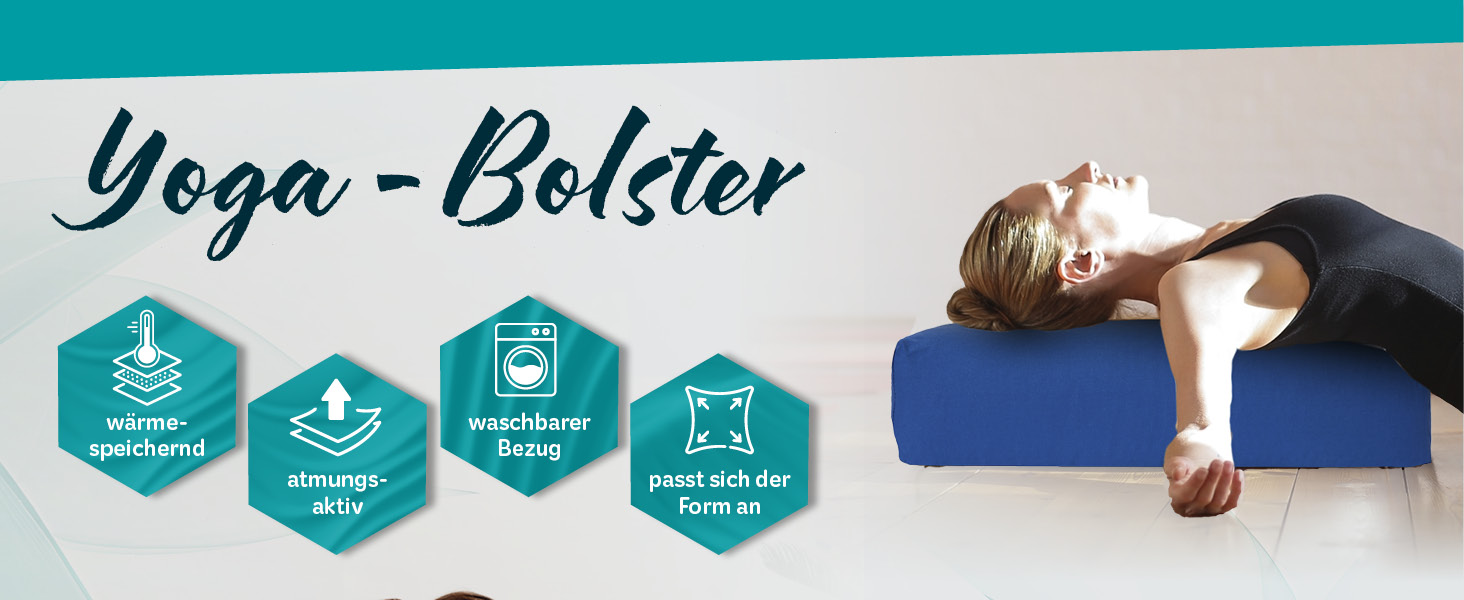 Килимок для йоги та фітнесу, 183 x 61 x 0,4 см, Navyblue (темно-синій) | Килимок для занять йогою, пілатесом, спортом | Звукоізоляційний, нековзний, міцний