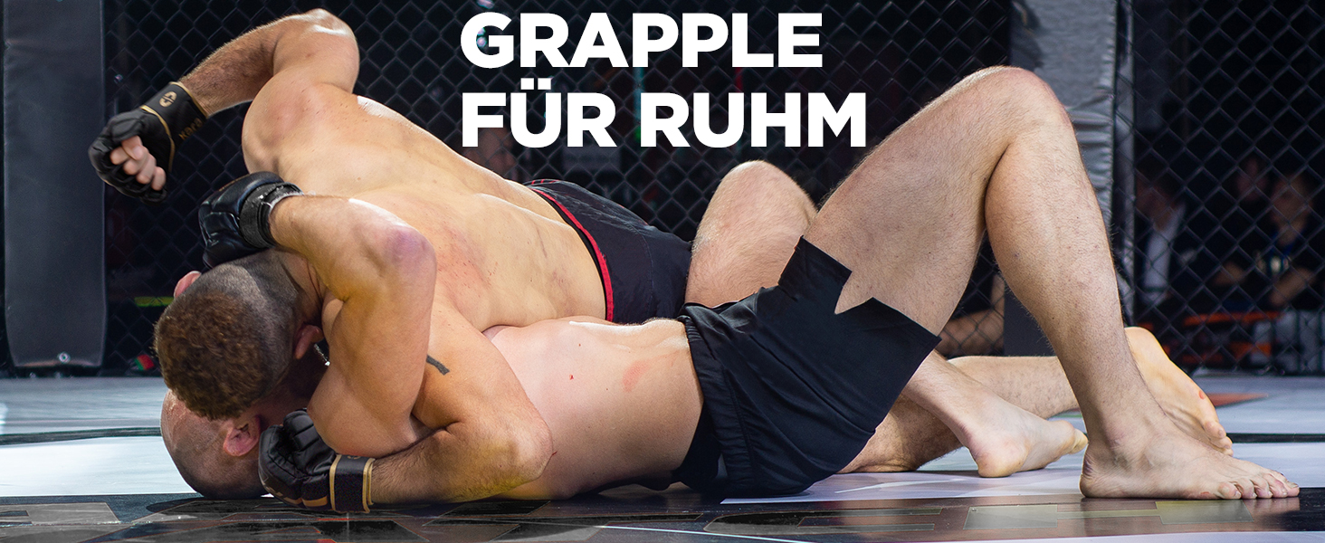 Боксерські рукавички RDX Profi MMA: шкіряні, для тренувань, спарингу, кікбоксингу, муай-тай, боксу. Чоловічі, чорні.