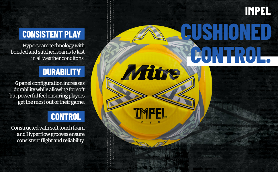 М'яч для футболу Mitre Impel Evo 5 білий