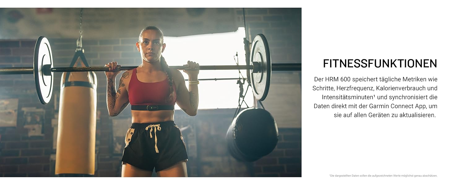 Гармін HRM 600 - нагрудний датчик серцевого ритму з вимірюванням точних даних про частоту серцевих скорочень та HFV, кроків, швидкості та відстані, до 2 місяців роботи від акумулятора, розмір M-XL