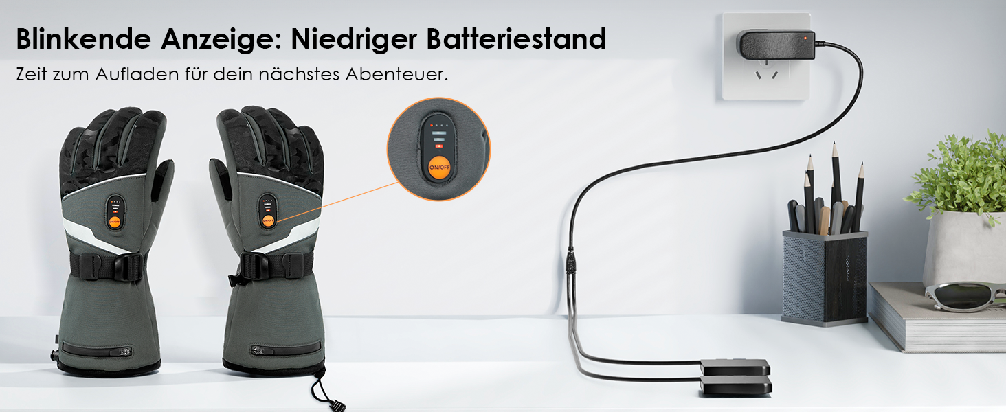 Обогріваючі рукавички Minthouz W11 для чоловіків та жінок, 7.4V, 3 режими нагріву, водонепроникні, з підтримкою сенсорного екрану, для роботи на вулиці, їзди на велосипеді, катання на лижах, XL