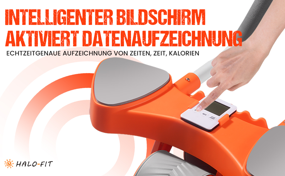 Ролер для пресу HALOFIT - ергономічний тренажер для всього тіла | Ролик для пресу з пружиною | Колесо для пресу | Ролер для пресу HALOFIT | Тренажер для кора