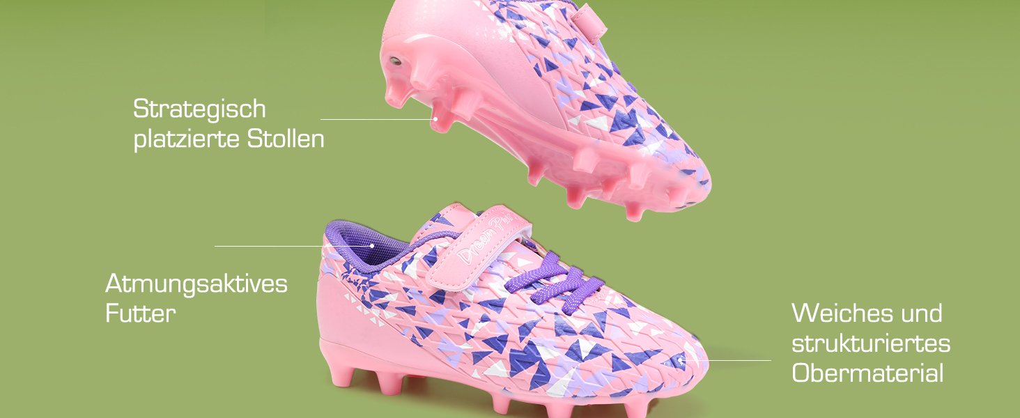 Дитячі футбольні бутси DREAM PAIRS для хлопчиків та дівчаток. Зручні, дихаючі футбольні кросівки для залу та вулиці. Розмір 28.5 EU, чорний/неонові зелений.