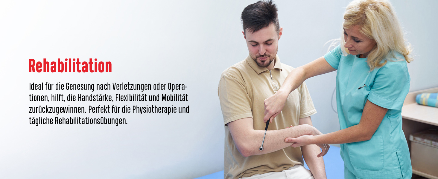 FitBeast Тренажер для рук та зап'ястя – набір 6 шт. з регульованим опором, тренажер сили хвата, тренажер пальців та масажні м'ячі для терапії рук, силових вправ та відновлення