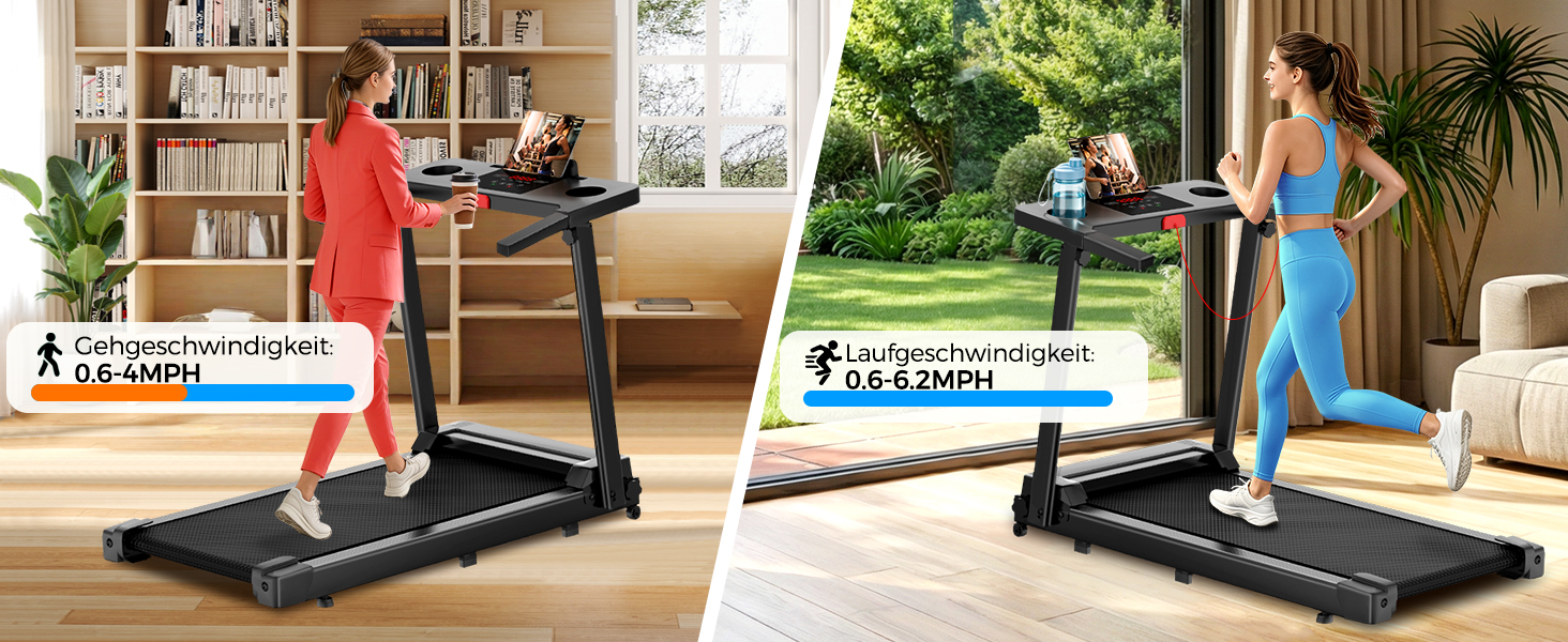 Складана бігова доріжка для дому та ходьби Walking Pad з поручнями