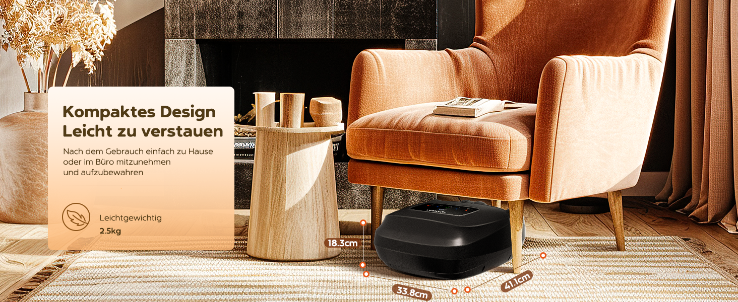 Масажер для ніг Shiatsu з пультом керування та LCD-дисплеєм, до 48 розміру, ідеальний подарунок для жінок/матусь/батьків