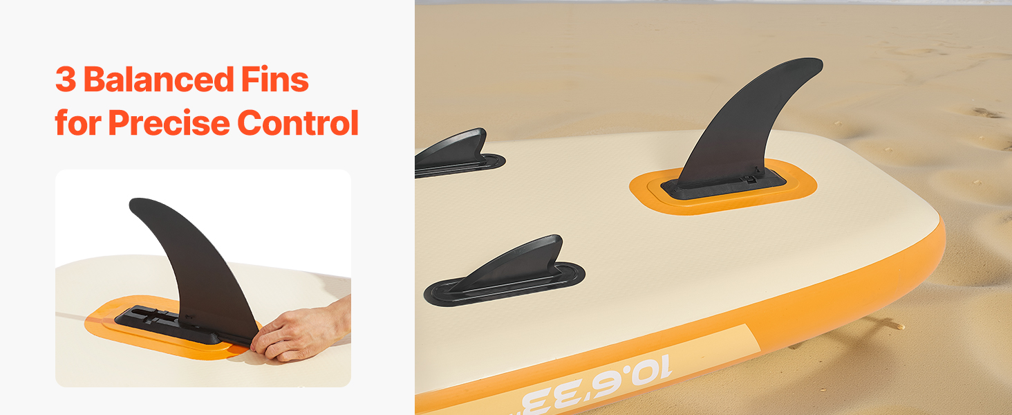 Надувний SUP VEVOR Stand Up Paddle Board (323/335см) з аксесуарами: насос, весло, рюкзак, ремнабір, кишенька для телефону. Підходить для дорослих та дітей.