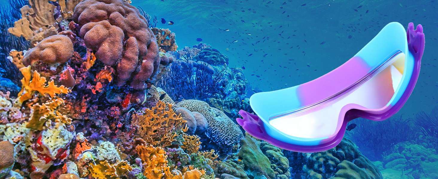 Дитячі окуляри для плавання Vvinca з носовими затискачами, широким кутом огляду, захистом від запотівання та UV-фільтром, водонепроникні, для дітей 3-14 років, рожеві та блакитні