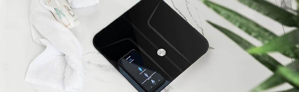 Розумні електронні ваги Cecotec Surface Precision 9750 Smart Healthy з біоімпедансом, Bluetooth, 10 параметрів аналізу тіла, загартоване скло, чорні