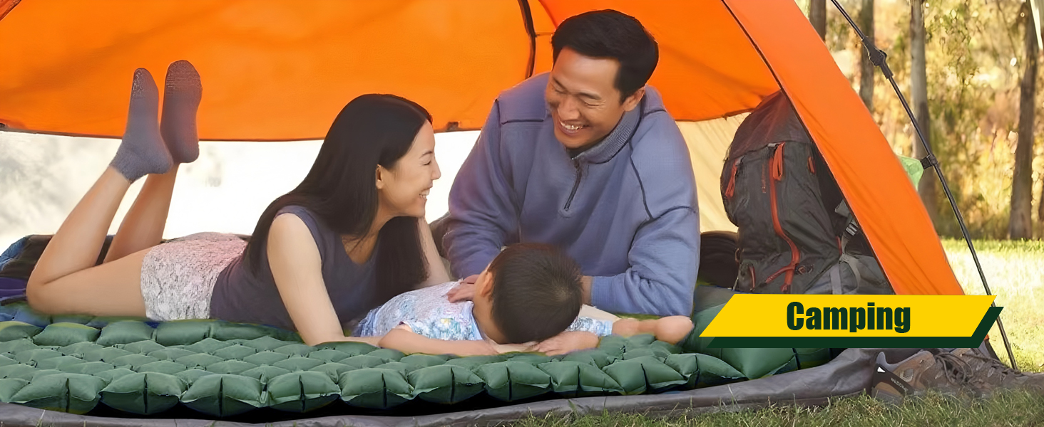 Надувний килимок для кемпінгу Isomatte Ultraleicht - самонадувний, легкий, зелений