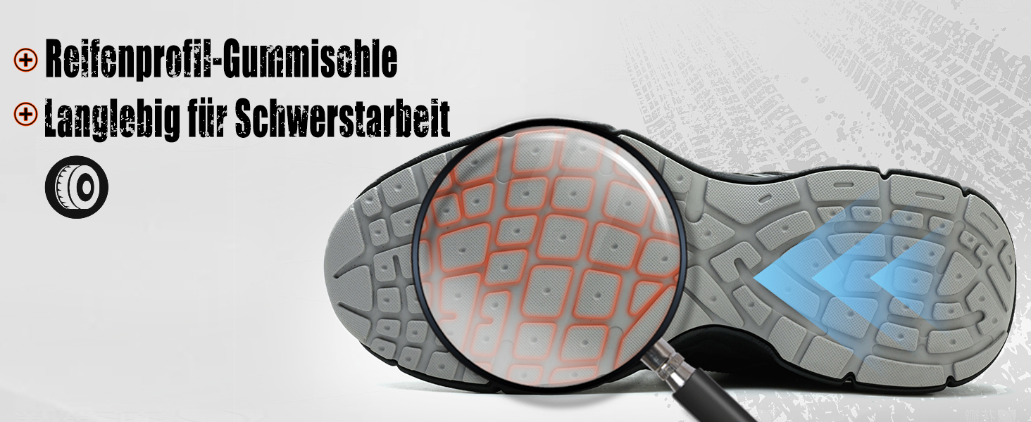 Чоловічі та жіночі робочі черевики з металевим носком, зручні та дихаючі, широка колодка, гумова підошва, сірі, 42 EU