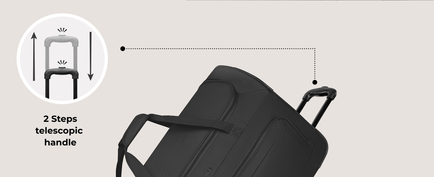 Велика дорожня сумка на колесах XXL 91 см, 128 л для чоловіків і жінок, Duffle Essentials