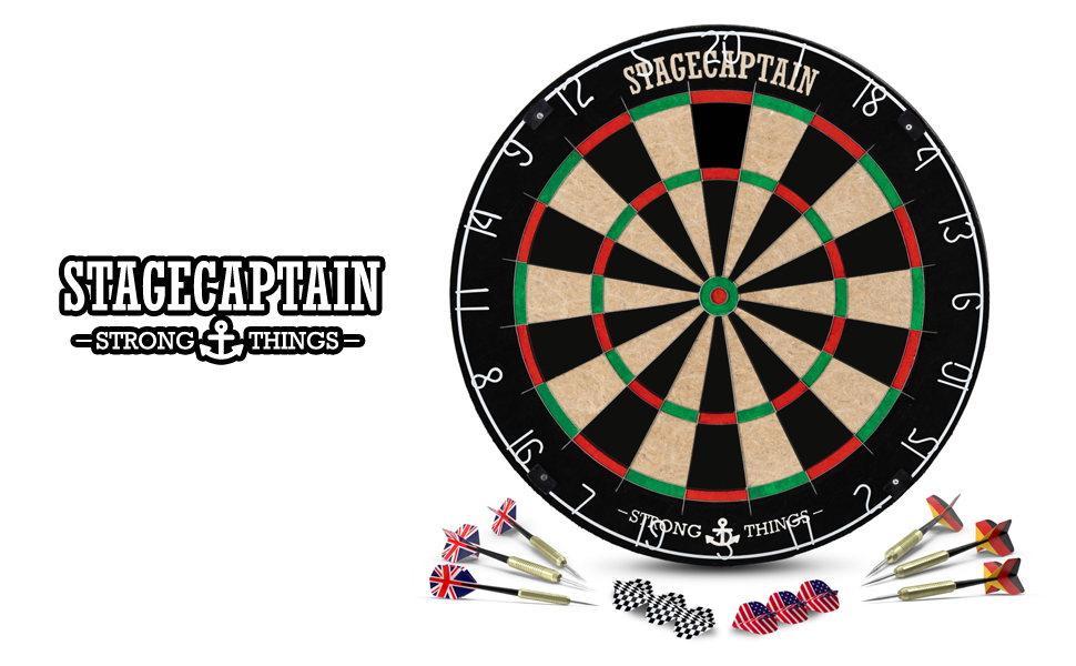 Дошка для дартсу Stagecaptain DBS-1715 Bullseye Pro зі стрілами