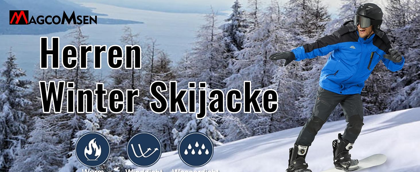 Чоловіча зимова куртка MAGCOMSEN з флісовою підкладкою, водонепроникна та вітронепроникна, тепла софтшел куртка для активного відпочинку з капюшоном, чорний/сірий колір