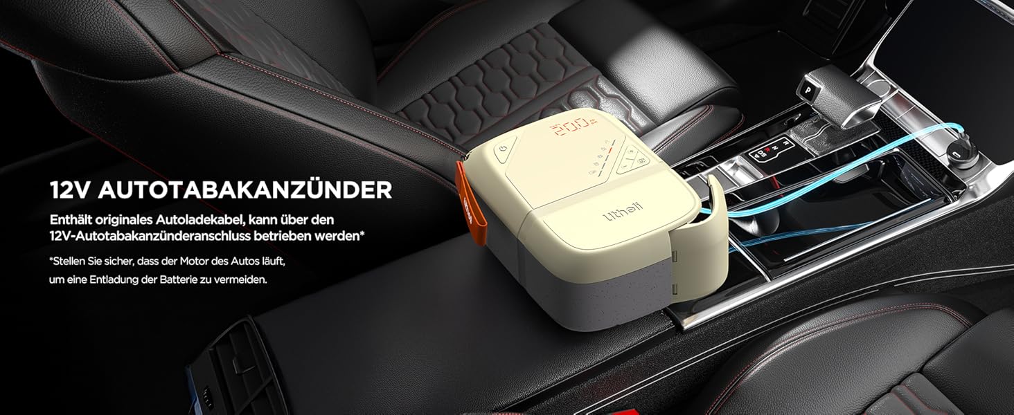 Електричний насос для SUP Litheli з акумулятором 12500mAh, 20PSI, автоматичне надування/здування, для надувних дощок