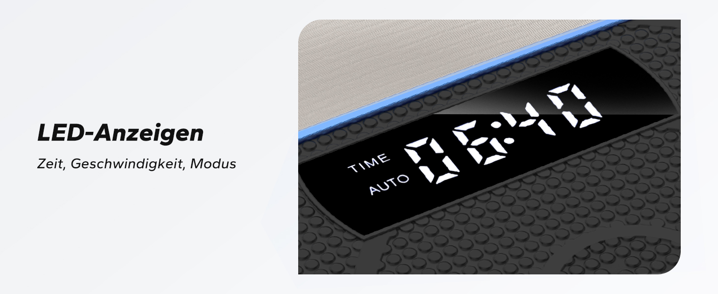 Вібраційна платформа MERACH для тренувань всього тіла, підтримка Bluetooth, синій