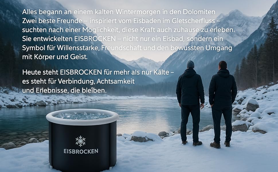 Мобільна крижана ванна Eisbrocken 80 см, чорна, ізоляція 7 шарів, з кришкою для спорту та відновлення, для льодових ванн після тренування, покращує кровообіг та розслаблення м'язів