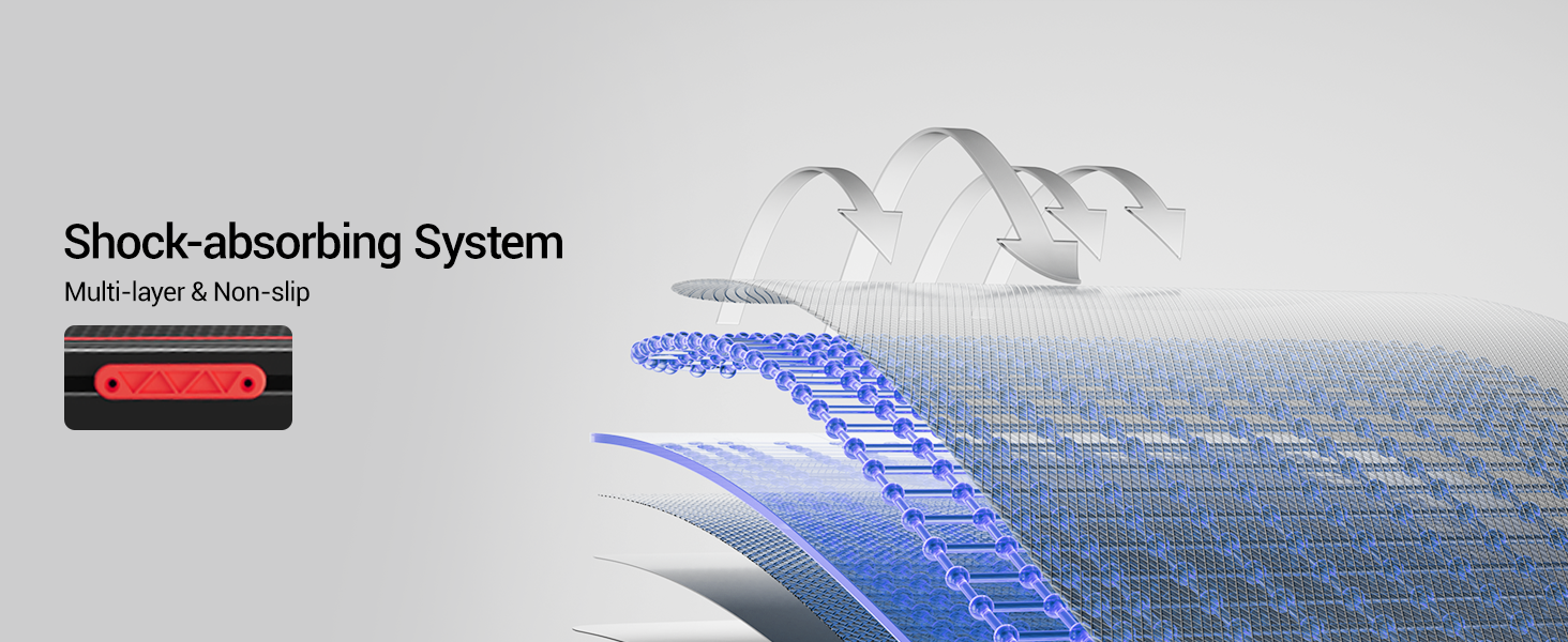 UMAY Walking Pad - біговий килимок для дому з регулюванням нахилу 15% та безшумним мотором, підтримує вагу до 136 кг