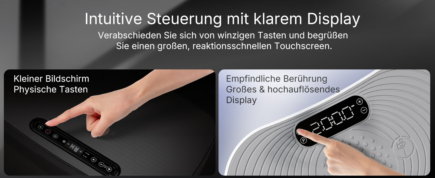 Вібраційна платформа MERACH для тренувань та формування тіла з Bluetooth, LED-екраном та регулюванням швидкості