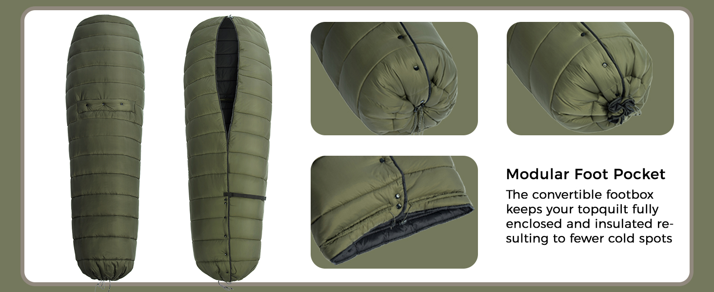 Спальний мішок OneWind для кемпінгу та гамака, 3 сезони, теплий плед, пончо, захист від холоду, ізоляція, для відпочинку на природі, піших прогулянок, зелений. Діапазон температур: 2°C~10°C (Deluxe). Розміри: 230x160 см та 200x137 см