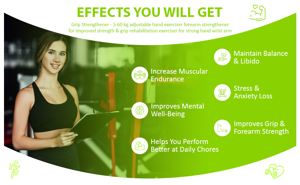 Тренування хватки рук - регульований навантаження 5-60кг, для зміцнення рук, зап'ястя та покращення хватки. Реабілітатор для рук, з електронною книгою. (Червоний & Чорний)
