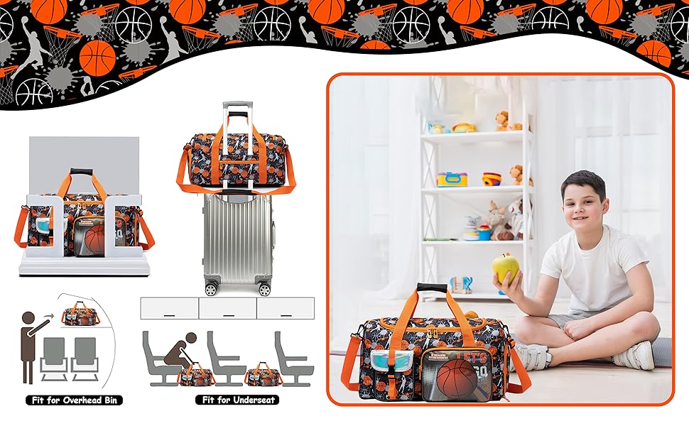 Дитяча спортивна сумка HTgroce з відділенням для взуття. Сумка для плавання, подорожей, дівчаткам. Колір: білий, серце. З баскетбольним дизайном.