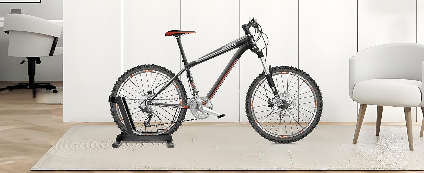 Стійка для велосипедів та електровелосипедів Mimoke, сталева, регульована, для коліс 20-29 дюймів, до 38 кг, для гаража та підвалу