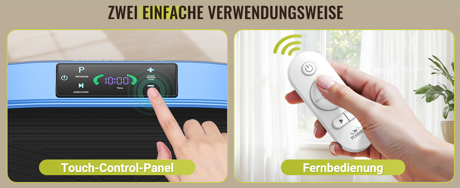 Вібраційна платформа FLYBIRD для всього тіла з пультом дистанційного керування, 120 швидкостей, 150 кг, N-блакитний (Переможець тесту 2025)