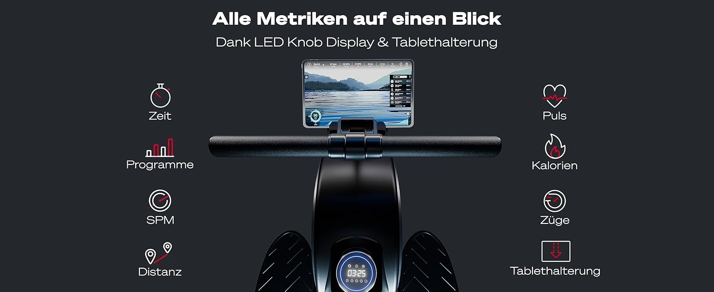 Велотренажер домашній PROwer WRX500 чорний з Bluetooth, LED-дисплеєм та магнітним/водяним опором