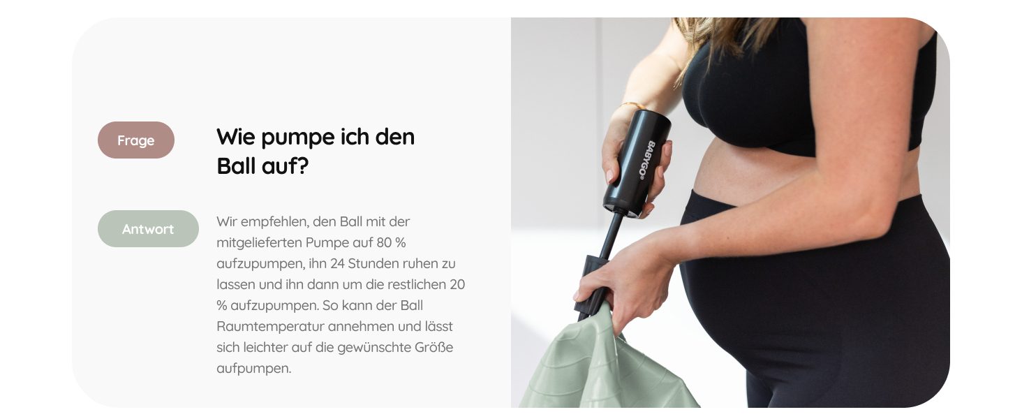 М'яч для пологів BABYGO – для вагітності, йоги, фітнесу та підготовки до родин. Комплект з книгою, план вагітності, фізіотерапія, пологів та відновлення. Екологічний, антивибуховий, 65 см.