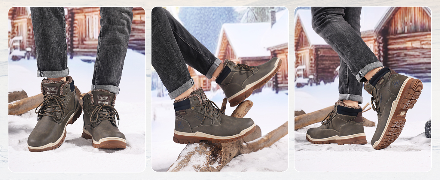 Чоботи зимові чоловічі Arriggo Bello, жовті, 41-46 EU, утеплені, антиковзаючі, для трекінгу та хайкінгу