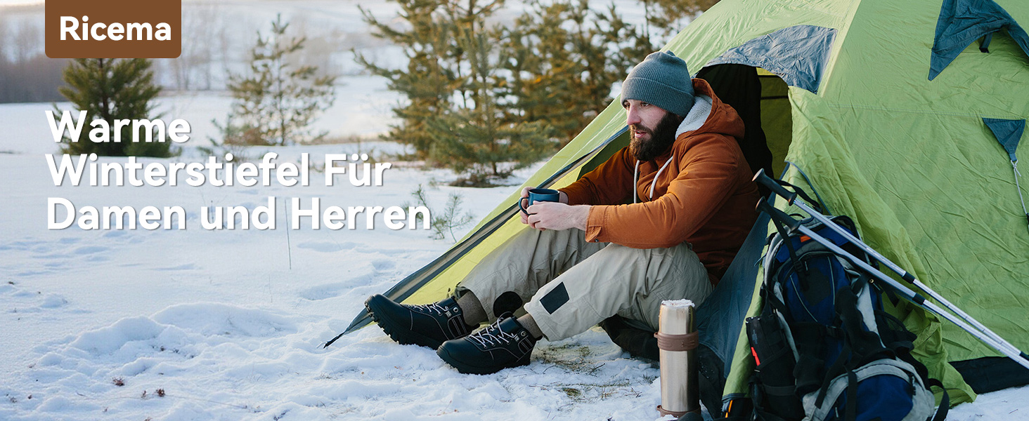 Зимові чоботи чоловічі жіночі, теплі, непромокаючі, для снігу, легкі трекінгові чоботи, чорні. Розмір 43 EU. Модель Z 1927