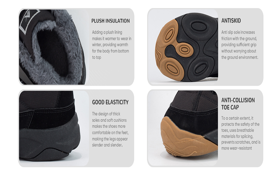 Зимові черевики Azooken для чоловіків та жінок, теплі трекінгові черевики для походів, водонепроникні зимові черевики, розміри 36-48 (41 EU, Army Grün)