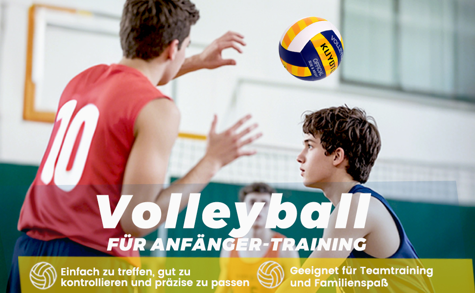 Волейбольний м'яч KUYOTQ для пляжу та залу, 3 мм, з м'якої шкіри, розмір 5, для підлітків та чоловіків