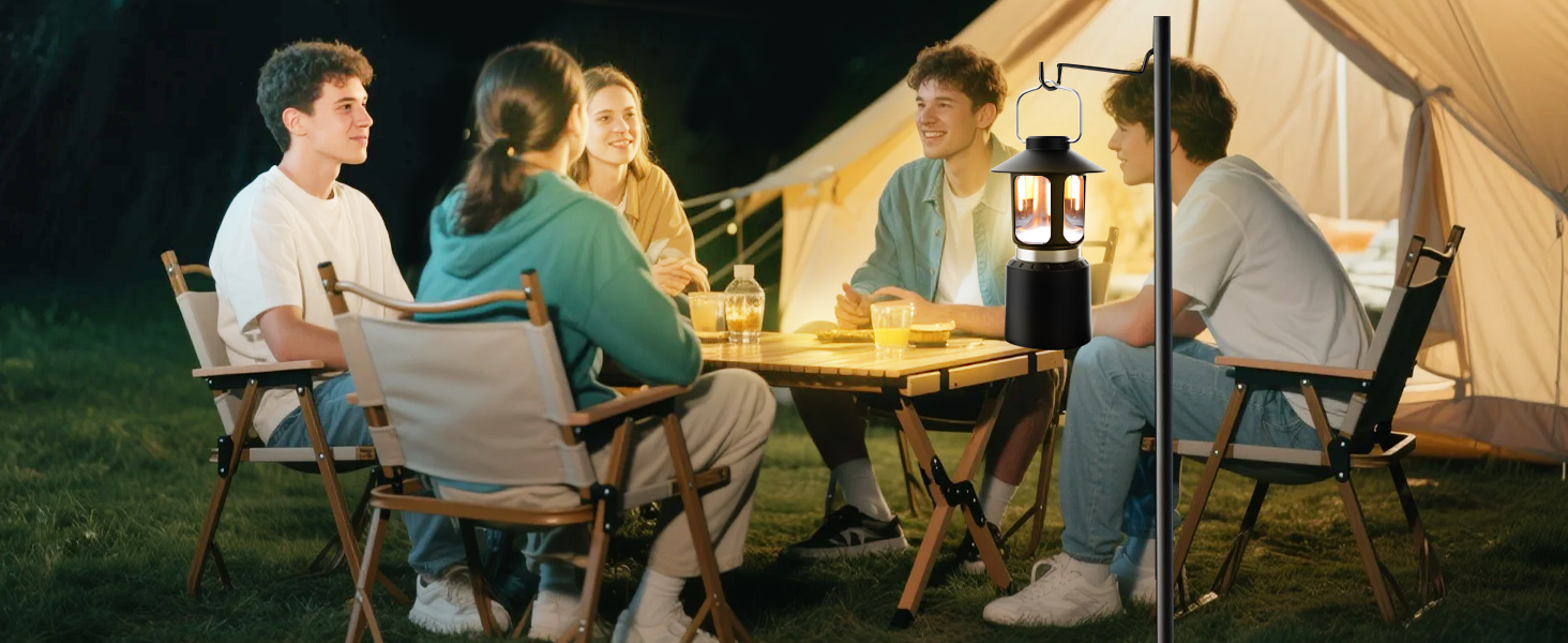 Налобний ліхтар-телескоп Campinglampe, 8000 mAh, LED, 3 кольори, регулювання яскравості, 2 джерела світла, ретро, для кемпінгу, саду, піших прогулянок, надзвичайних ситуацій