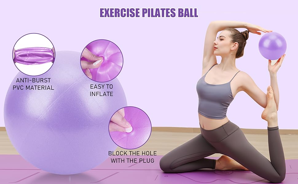 Набір для пілатесу: Магічний круг, м'яч, стрічки, диски та постер. Преміум-аксесуари для дому