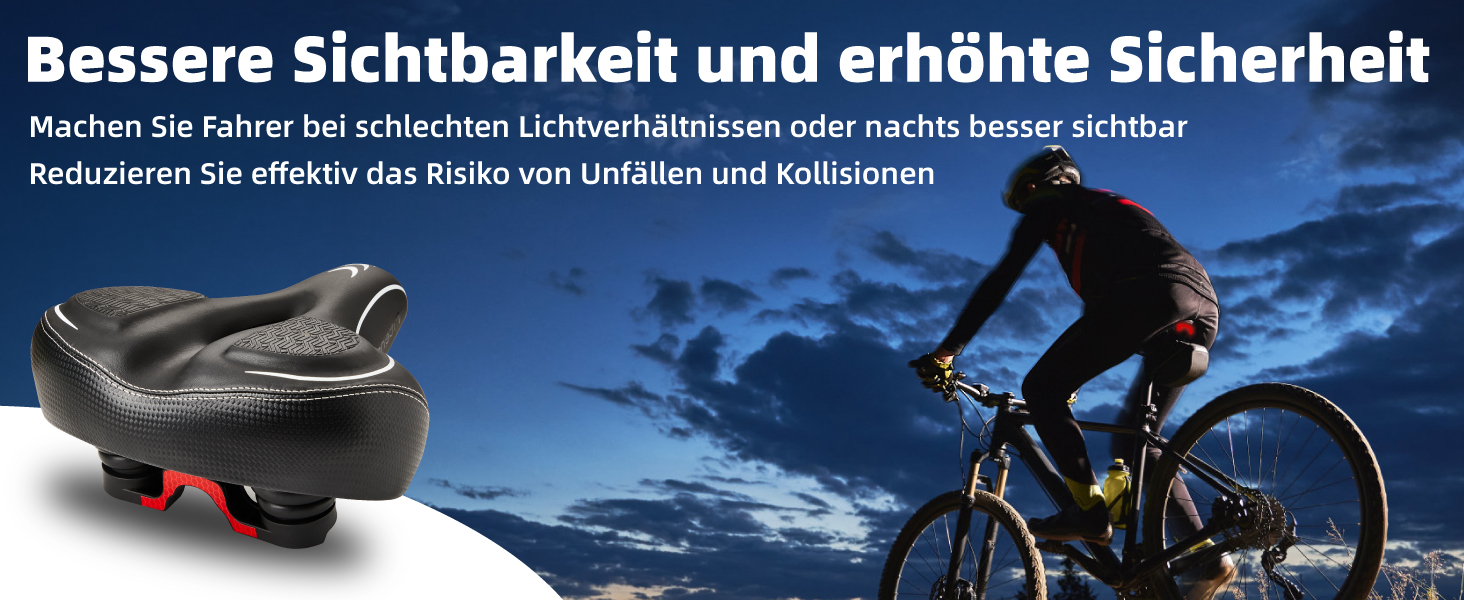 Зручний велосипедний сидіння з подвійною амортизацією, Memory Foam, для Peloton Bike, Mountain Bike, чоловіків та жінок, білий