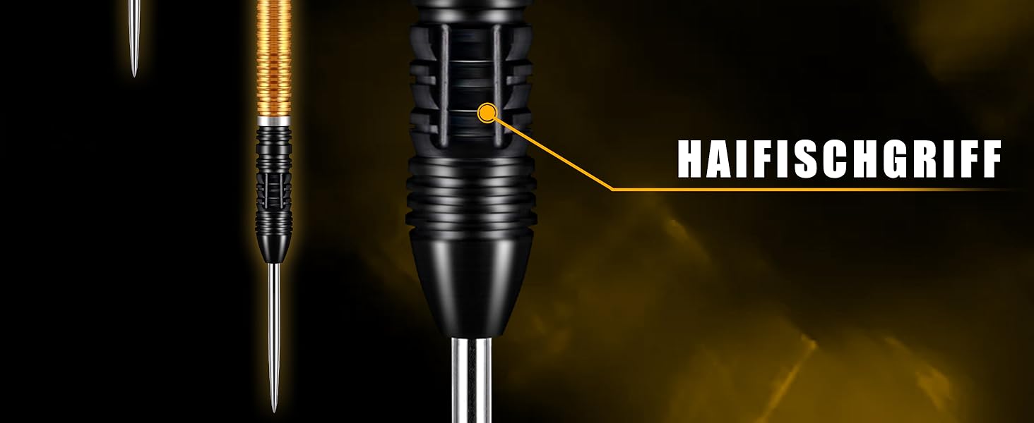 Дарти WIN.MAX з металевим наконечником 90% Tungsten (Вольфрам), 3 шт., 24 г, професійні сталеві дротики (Чорно-золоті 2026)