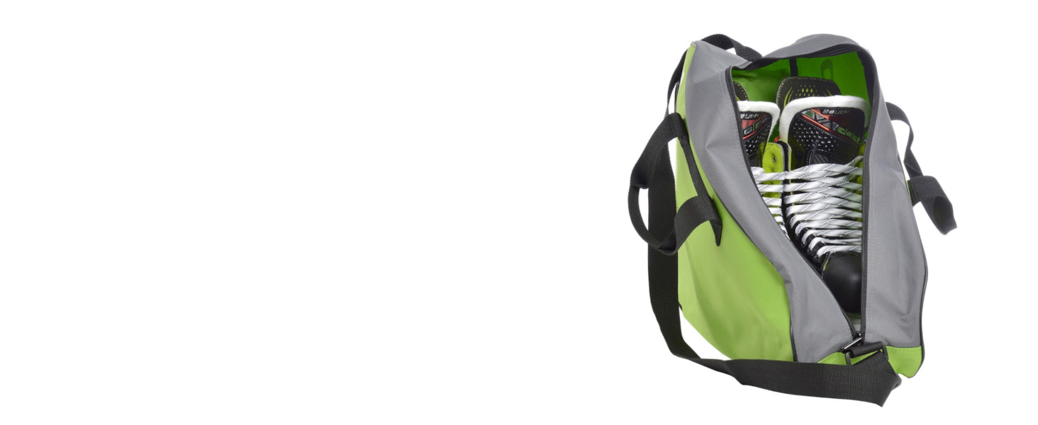 Сумка для ковзанів BASE Skatebag - зелена, з ручками та регульованим ременем