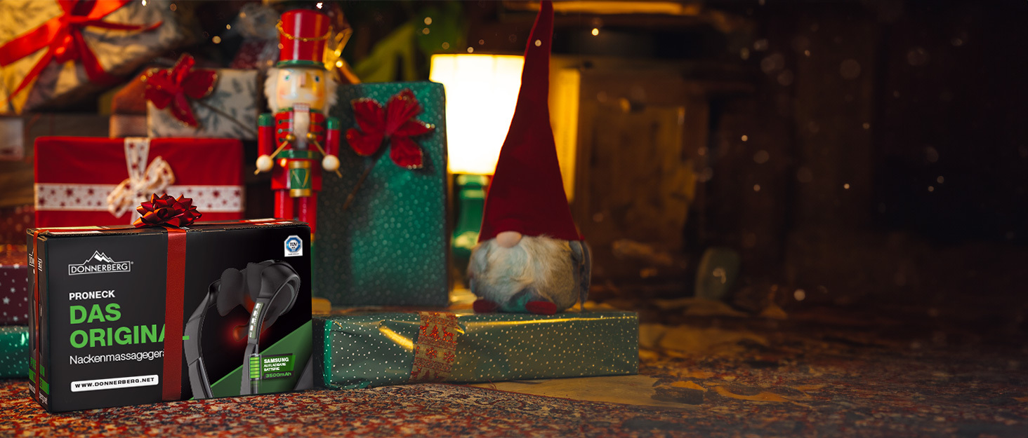 Масажер для шиї DONNERBERG® з підігрівом, 7 років гарантії на двигун, Shiatsu масаж, вібрація, TÜV сертифікований, чорний