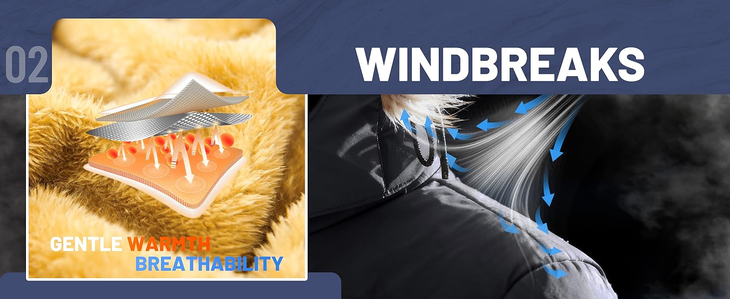 Чоловіча зимова куртка TACVASEN: водонепроникна, вітронепроникна, з капюшоном, чорна, 3XL