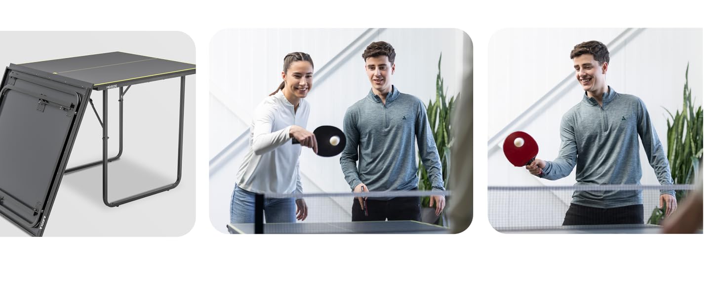 Стіл для пінг-понгу JOOLA Midsize, для відпочинку, з сіткою, сірий (темний)