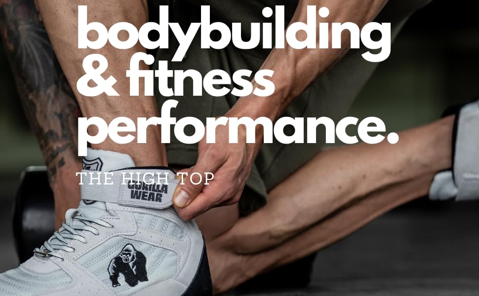 Кросівки Gorilla Wear High Tops чорного кольору для бодібілдингу та фітнесу (39 EU)